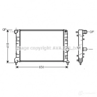 Радиатор охлаждения двигателя PRASCO 2574904 AA34 0R002 DFB3UPQ al2083