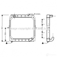 Радиатор охлаждения двигателя PRASCO 4045385224832 Ford Galaxy 1 (VX, VY, WGR) Минивэн 2.8 i V6 174 л.с. 1995 – 2000 vn2135 KQLPQ PJ