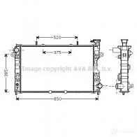 Радиатор охлаждения двигателя PRASCO Chrysler Voyager 4 (RG, RS) Минивэн cr2107 WC WSSPU 4045385163762