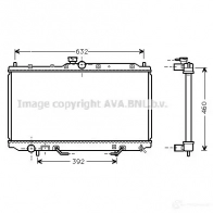 Радиатор охлаждения двигателя PRASCO 4045385052660 mt2153 Mitsubishi Carisma L7JIB X