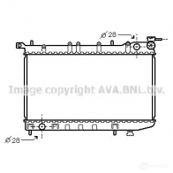 Радиатор охлаждения двигателя PRASCO BKMVQ LV Chrysler Voyager 4045385086542 cr2081