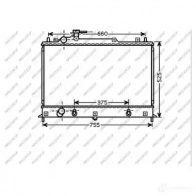 Радиатор охлаждения двигателя PRASCO B3A0 LD Mazda CX-7 (ER) 1 2006 – 2014 MZ802R001