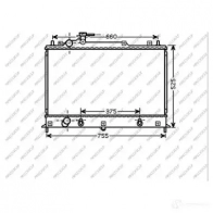 Радиатор охлаждения двигателя PRASCO B3A0 LD 1437736573 MZ802R001