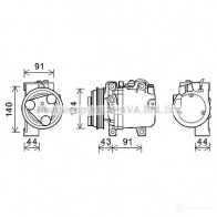 Радиатор охлаждения двигателя PRASCO Saab 9-5 ol2473 ISX55Z OP0 60R006