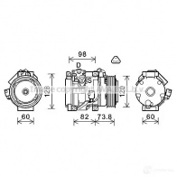 Радиатор охлаждения двигателя PRASCO Citroen C8 1 (EA, EB) 2002 – 2014 P GDT3PU 4045385104475 pe2331
