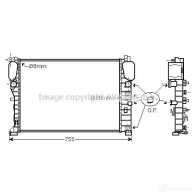 Радиатор охлаждения двигателя PRASCO Mercedes E-Class (W211) 3 Седан 3.0 E 280 CDI 4 matic (2184) 190 л.с. 2005 – 2008 ME6 60R002 OKTVNY msa2449