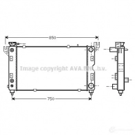 Радиатор охлаждения двигателя PRASCO 0XHESJ P 4045385007905 cr2028 Chrysler Voyager