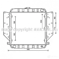 Радиатор охлаждения двигателя PRASCO X6AH SK cn2171 2578855 4045385007622