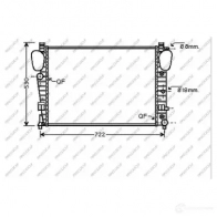 Радиатор охлаждения двигателя PRASCO ME522R004 JB UMGWR Mercedes S-Class (W220) 2 Седан 4.3 S 430 (220.070. 2270) 279 л.с. 1998 – 2005