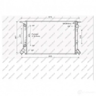Радиатор охлаждения двигателя PRASCO GBHWA XS AD620R011 Audi A5 (8T3) 1 Купе 4.2 Rs5 Quattro 450 л.с. 2010 – 2015