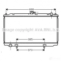 Радиатор охлаждения двигателя PRASCO 4045385052028 dn2220 Nissan Almera Tino (V10) 1 Минивэн 2.2 dCi 112 л.с. 2003 – 2006 SLD VA