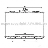 Радиатор охлаждения двигателя PRASCO K7U0F YU to2689 Lexus RX (AL10) 3 2008 – 2015 4045385199334