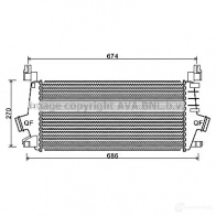 Радиатор охлаждения двигателя PRASCO ME320R 001 ms2247 9LPX03 Mercedes A-Class