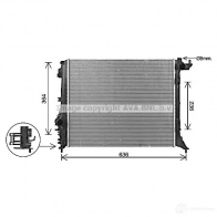 Радиатор охлаждения двигателя PRASCO 4O90I HG 1437740459 mt2281 - Изображение 2