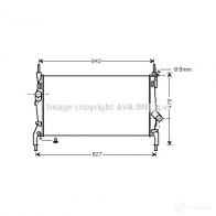 Радиатор охлаждения двигателя PRASCO FD9 12R002 fd2405 RESFQYK Ford Transit 7 (FM) Грузовик 2.2 TDCi 100 л.с. 2011 – 2014