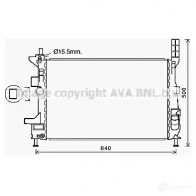 Радиатор охлаждения двигателя PRASCO AD8AN Ford C-Max 2 (CB7, CEU) Фургон fd2602 FD719R 006