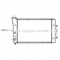 Радиатор охлаждения двигателя PRASCO 1198256122 VL7I M 4045385224753 vn2123