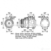 Радиатор охлаждения двигателя PRASCO 4045385065738 Hyundai Santa Fe (SM) 1 Кроссовер 2.7 V6 4x4 173 л.с. 2001 – 2006 hy2132 00L A1XR