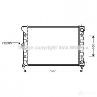 Радиатор охлаждения двигателя PRASCO vn2099 4045385224593 MWQI2R M Volkswagen Golf 3 1993 – 1997