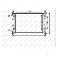 Радиатор охлаждения двигателя PRASCO GVQO I AD020R011 Audi A4 (B6) 2 Универсал 1.8 T 150 л.с. 2001 – 2002