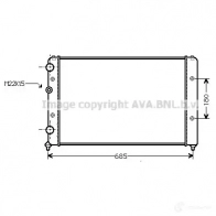 Радиатор охлаждения двигателя PRASCO 6EAPLWM ST0 27R009 vna2115 Volkswagen Golf 3 (1H1) Хэтчбек 2.8 VR6 174 л.с. 1992 – 1997