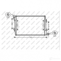 Радиатор охлаждения двигателя PRASCO FR 5K0Q Volkswagen Caddy (2KA, 2KH, 2CA, 2CH) 3 Фургон 1.9 TDI 105 л.с. 2004 – 2010 AD320R006