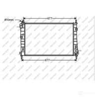 Радиатор охлаждения двигателя PRASCO Ford Mondeo 3 (GE, B5Y) Хэтчбек 2.0 16V 146 л.с. 2000 – 2007 B 450BM FD107R001
