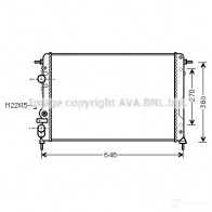 Радиатор охлаждения двигателя PRASCO rta2241 2604086 WMVBMGS RN026R 005