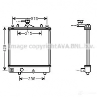 Радиатор охлаждения двигателя PRASCO ola2330 1TKR6S2 Opel Agila (A) 1 2000 – 2007 OP30 4R001