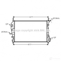 Радиатор охлаждения двигателя PRASCO fda2376 2584407 T3TJG FD107R 005