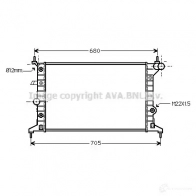 Радиатор охлаждения двигателя PRASCO ola2219 Opel Vectra (B) 2 Универсал 1.8 i 16V (F35) 116 л.с. 1996 – 2000 PRR5DKH OP052R00 2