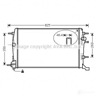 Радиатор охлаждения двигателя PRASCO 4045385213108 Renault Scenic (JZ) 3 Минивэн 2.0 16V (JZ0G. JZ0P. JZ1E. JZ1P) 140 л.с. 2009 – 2025 H EYVAKY rta2616