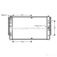 Радиатор охлаждения двигателя PRASCO 4045385228256 vna2149 Volkswagen Transporter (T4) 4 Автобус 1.9 TD 68 л.с. 1992 – 2003 P3 38Y