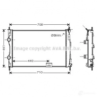 Радиатор охлаждения двигателя PRASCO dna2288 3K2AS DS710R00 5 2580401