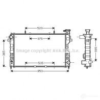 Радиатор охлаждения двигателя PRASCO TBX4GV DG005 R003 cr2077 2579241