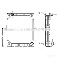 Радиатор охлаждения двигателя PRASCO Volkswagen Passat (B7) 5 2010 – 2015 4045385026050 me2141 P S9XNK