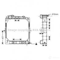 Радиатор охлаждения двигателя PRASCO DGI 9F Volkswagen Passat (B7) 5 2010 – 2015 me2108 4045385025732