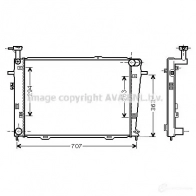 Радиатор охлаждения двигателя PRASCO Kia Sportage 2 (KM) 2004 – 2010 hy2210 HN802 R007 GTA2QTJ