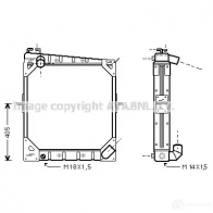 Радиатор охлаждения двигателя PRASCO Citroen C4 2 (B7, NC, PF2) 2009 – 2018 2SU IU 4045385025664 me2101