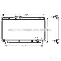 Радиатор охлаждения двигателя PRASCO to2321 Lexus IS (XE10) 1 1998 – 2005 ONNVQ2 G 4045385064069