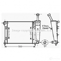 Радиатор охлаждения двигателя PRASCO ft2404 4045385182688 A XDDF Fiat Panda (312, 519) 3 Хэтчбек 1.2 69 л.с. 2012 – 2024