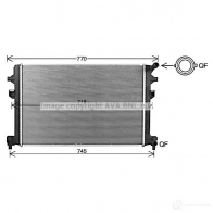 Радиатор охлаждения двигателя PRASCO vn2426 DHUP7V D 1437670807 - Изображение 1