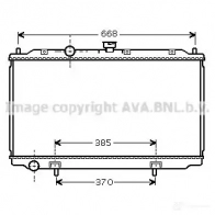 Радиатор охлаждения двигателя PRASCO 5L2I0 NW 4045385052035 dn2221 Nissan Almera