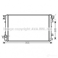 Радиатор охлаждения двигателя PRASCO RN952 R004 Renault Master 2 (FD, JD, ED) 1997 – 2010 rta2408 JNEW3SJ