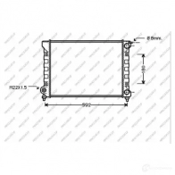 Радиатор охлаждения двигателя PRASCO ORX AC ST043R018 1437690011
