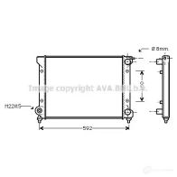 Радиатор охлаждения двигателя PRASCO sta2027 4045385102761 Seat Toledo (1L) 1 Хэтчбек 1.9 TDI 90 л.с. 1995 – 1999 7O LG2F