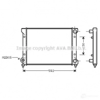 Радиатор охлаждения двигателя PRASCO sta2033 4045385102792 Seat Toledo (1L) 1 1991 – 1998 ETCS F54