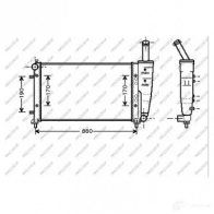 Радиатор охлаждения двигателя PRASCO TTR U6DX FT340R004 Fiat Punto (188) 2 Хэтчбек 1.2 Bipower (188BxA1A) 60 л.с. 2001 – 2003