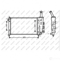 Радиатор охлаждения двигателя PRASCO Fiat Punto (188) 2 Хэтчбек 1.2 Bipower (188BxA1A) 60 л.с. 2001 – 2003 M01CY C FT133R007