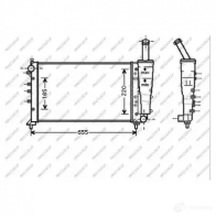 Радиатор охлаждения двигателя PRASCO D DBKS Fiat Punto (188) 2 Хэтчбек 1.2 Bipower (188BxA1A) 60 л.с. 2001 – 2003 FT340R007